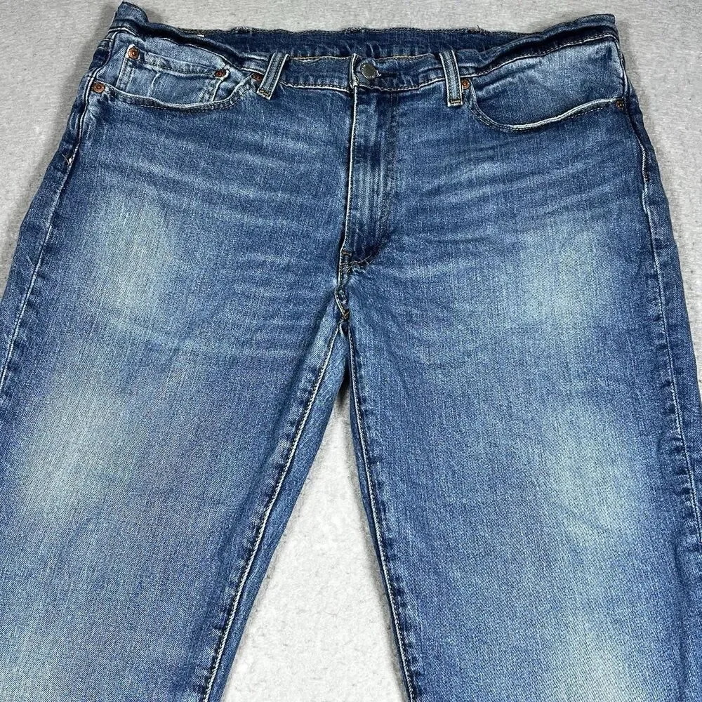 Levis 514 Straight Fit Jeans Size 38 Blue Denim Medium Wash Classic Pockets